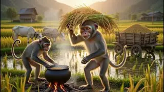 Monkeys Harvest Rice, Grind Grains & Cook Curry | Nature Life