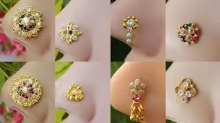 Latest Gold Nose Pin Design | latest gold nose ring design nathlia