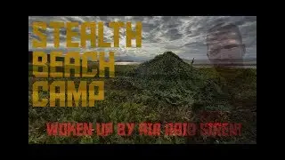EPIC WILD STEALTH CAMP ON A BEACH. BIKEPACKING GRANGE OVER SANDS
