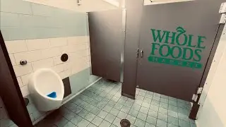 Restroom Tour | American Standard FloWise Urinal, Kohler Highcliff Ultra Toilet Flush | Whole Foods 