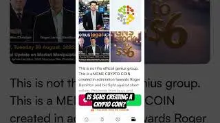 Is Genuis Group ($GNS) creating a meme crypto coin? #memes #crypto #cryptocurrency #genuis #gns