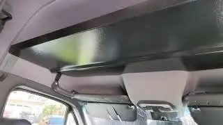 White Top Adventures all aluminum headliner shelf installed
