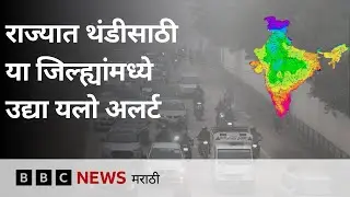 Maharashtra Weather : Cold Wave साठी या जिल्ह्यांमध्ये उद्या यलो अलर्ट   | BBC News Marathi