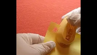 Satisfying Sun Paper Punch on Yellow Paper ☀️✂️