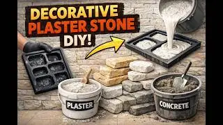 Instruction on using plastic molds for plaster tiles, gypsum stones