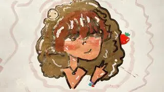 ~POV:Drawing myself and relax while listening to aesthetics music~#aesthetic #draw #relaxing 