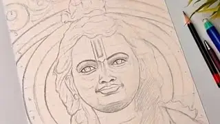 Ram lala drawing only outline part 1🥰❤️.             Like comment share please support me 