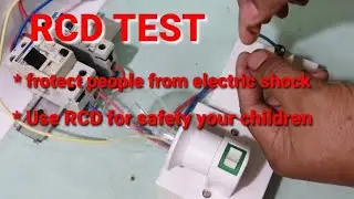 RCD explained / ACTUAL test human frotect from electric shock. 100% safety your children