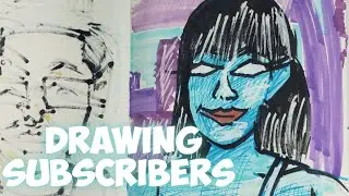 Drawing Subscribers #006 - Thanks For 600 Subscribers