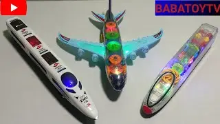 Transparent Gear Light Airbus A380 And Transparent Gear Light Train//EmcTrain//BabaToyTv