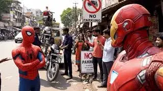 Spider-Man & Iron Man Visit India 😂 | Desi Avengers Vlog ft. ChatGPT & VEO 3