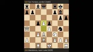 Leon Luke Mendonca Vs Jorden Van Foreest Tata Steel Chess 2025   Masters   Round 8