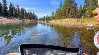 I used a FLOAT TUBE in a BIG River & Caught a MONSTER Fish
