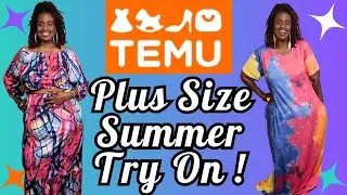 July 2023 Temu Plus Size Try On Haul | Temu Summer Clothing Haul Colorful Curvy Cute & Confident 👗🤗