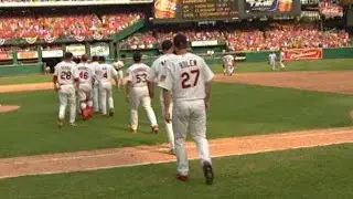 CIN@STL: Cards get 100th win in stadium finale