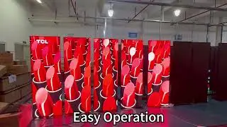 Easy-Moving Shop Floor-Standing Vertical Pusher Frame LED Display (Menu/Poster)