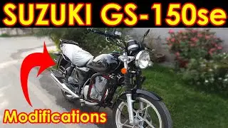 SUZUKI GS 150 SE FULL MODIFICATION | LAMINATION ON SUZUKI GS 150 SE & CRASH GUARD INSTALLATION