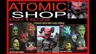 RED DEATHCLAW MASK FASNACHT BUNDLES 02/15/22 Atomic Shop Fallout 76 MASKS! MASKS! FREE CAPS TODAY!