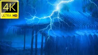 Telhado De Metal Dur&aacute;vel Em Meio A Uma Tempestade Violenta | Trov&otilde;es E Rel&acirc;mpagos, Chuva Forte