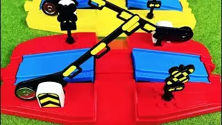 鉄道おもちゃのプラレール ニュー踏切 情景パーツで遊んだよ pla-rail