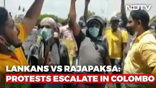 Lankan Students March In Rain To PM's House As Protests Spiral