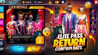 ELITE PASS RETURN EVENT FREE FIRE 2025 🤯💥| ELITE PASS RETURN | FREE FIRE NEW EVENT | FF NEW EVENT