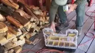 Log pile storage