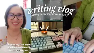 Writing Vlog: working on my romance novel, tracking my progress with Notion, & future deadline plans