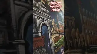 #viral #republicday #shortvideo #sketch #artist #chalkart #shorts #india #flag #tiranga #army #fouji