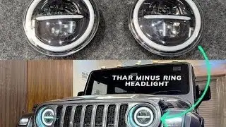 Thar glossy grill and DRL head light with police light fitting