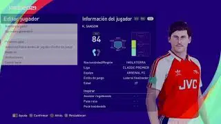 Kenneth Graham ``Kenny&acute;&acute; Sansom - PES Clasico (Face, Body& Stats)