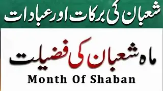 Shaban ki Ibadat Or Wazaif| Mah e Shaban ki Fazilat #shaban #shabankachand #shabankifazilat #islam 