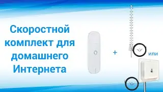 Видеораспаковка интернет комплекта "Домашний Плюс" с модемом и антенной