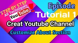 How to Start a YouTube Channel: Step-by-Step for Beginner || 1st Episode || #Brand-account #TechoBee