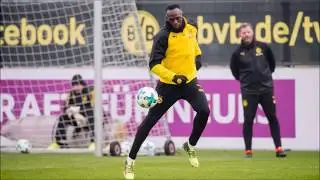 Usain Bolt - Two Goals and Nutmeg at Borussia Dortmund Training