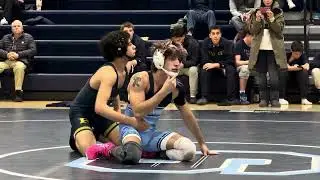 Shawnee Wrestler, Sean V Bradley II Tech&rsquo;s His Opponent, The Peddie School 25-10 @ Pine Barrens Dual