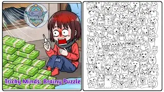 Tricky Minds Brainy Puzzle Level 112: Find The 23 Hamsrers !Gameplay Solution