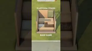 Building base game platform stairs in the Sims 4 No cc #thesims4 #thesims #sims4