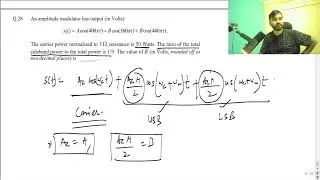 Amplitude Modulation | GATE 2024 ECE | Straight Forward Approach