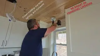 TOE KICKS IN THE KITCHEN! Plus routing the vent, adding another light, and doing some crown molding 