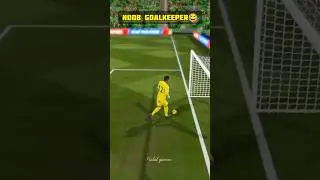 Noob Goalkeeper😂 Funny moments #football #dls #dls24 #funnyshorts #goalkeeper #funnygoals #ronaldo