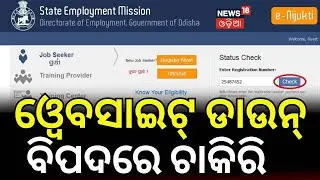 Odisha Employment Directorate Website Down | Job Seekers Unable to Register | Error 500 Issue