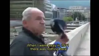 Bulgarian journalist converses with North Macedonian in Skopje