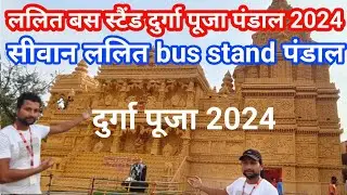 durga puja pandal update 2024 Siwan lalit Bus stand | ललित बस स्टैंड सीवान | Durga Puja pandal 2024