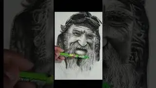 white beard drawing #shorts #short #viral #art