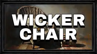 Cozy Wicker Chair with Pillow and Books | 1080p FHD | 30 Minutes | TV Art | [No Sound]