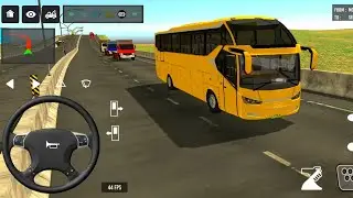 BUS SIMULATOR INDONESIA|| Bus🚌 Driving👮&zwj;♂️ City euro Coach bus Simulator 🔥-Android Gameplay Bus 2024
