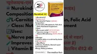 Tab nurokind lc uses & side effects/contraindications #doctor #hospital #science