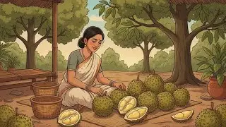 Harvesting Durian in the Family Garden | A Warm Tradition and Bounty of Nature | Ghibli Style Video