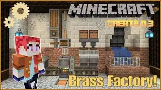Minecraft Create 0.3.1 Tutorial #3: How to Make Brass, an Easy Early Game Factory